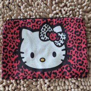 Hello Kitty Pink Leopard Print Pouch